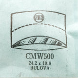 Bulova CMW500 Watch Crystal للأجزاء والإصلاح
