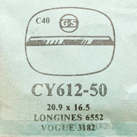 Longines 6552 Crytal di orologio Cy612-50 per parti e riparazioni
