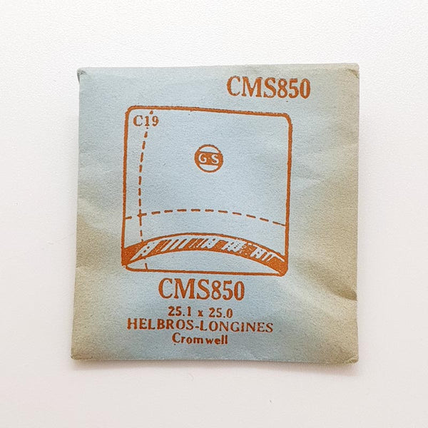 Helbros-Longines Cromwell CMS850 montre Cristal pour les pièces et réparation