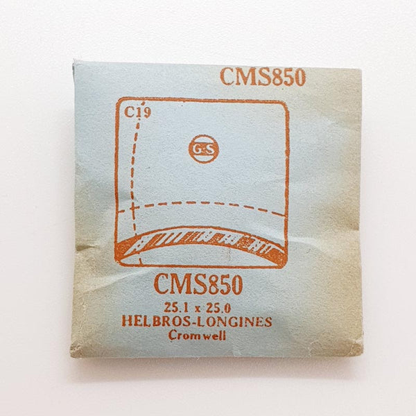 Helbros-Longines Cromwell CMS850 montre Cristal pour les pièces et réparation