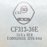 Longines 3775-14d CF313-36E Uhr Kristall für Teile & Reparaturen
