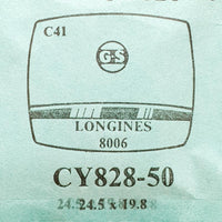 Longines 8006 Cy828-50 ساعة Crystal للأجزاء والإصلاح