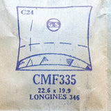 Longines 346 CMF335 Crystal di orologio per parti e riparazioni