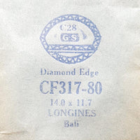 Longines Bali CF317-80 Uhr Kristall für Teile & Reparaturen