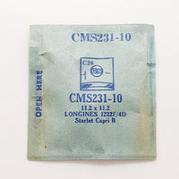 Longines 1222F/4D CMS231-10 Uhr Kristall für Teile & Reparaturen
