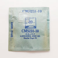 Longines 1222F/4D CMS231-10 Crystal di orologio per parti e riparazioni