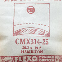Hamilton CMX314-5 Uhr Kristall für Teile & Reparaturen