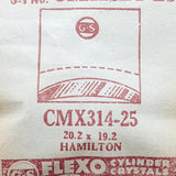 Hamilton CMX314-5 Uhr Kristall für Teile & Reparaturen