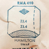 Hamilton Lloyd RMA490 Uhr Kristall für Teile & Reparaturen
