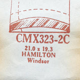 Hamilton Windsor CMX323-2C reloj Cristal para piezas y reparación