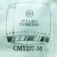 Hamilton CMY337-50 Watch Crystal for parts & Repair