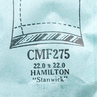 Hamilton "Stanwick" CMF275 montre Cristal pour les pièces et réparation