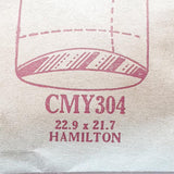 Hamilton CMY304 reloj Cristal para piezas y reparación