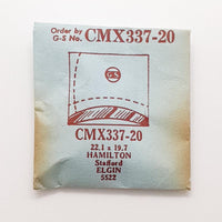 Hamilton Elgin 5522 CMX337-20 Watch Crystal for Parts & Repair