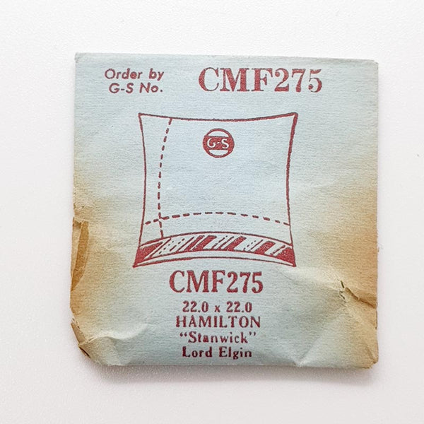 Hamilton "Stanwick" Lord Elgin CMF275 Crystal di orologio per parti e riparazioni