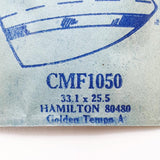 Hamilton 80480 Golden CMF1050 Crystal di orologio per parti e riparazioni