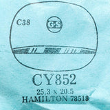 Hamilton 78518 Cy852 Watch Crystal per parti e riparazioni