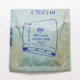 Hamilton Vega CMF740 Uhr Kristall für Teile & Reparaturen