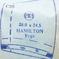 Hamilton Vega CMF740 Uhr Kristall für Teile & Reparaturen