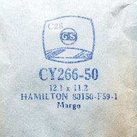 Hamilton Margo 80150 CY266-50 montre Cristal pour les pièces et réparation