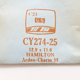 Hamilton Arden-Charm My274-25 Uhr Kristall für Teile & Reparaturen
