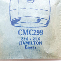 Hamilton Emery CMS299 reloj Cristal para piezas y reparación
