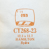 Hamilton Sydra Cy268-23 Uhr Kristall für Teile & Reparaturen