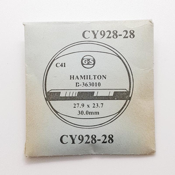 Hamilton D-363010 CY928-28 Watch Crystal for parts & eplay