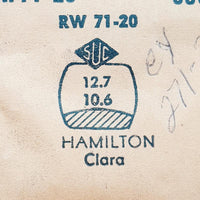 Hamilton Clara EY271-2 RW71-20 montre Cristal pour les pièces et réparation