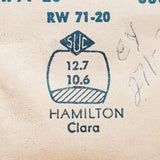 Hamilton Clara Ey271-2 RW71-20 Uhr Kristall für Teile & Reparaturen