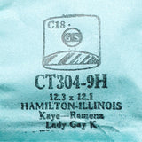 Hamilton-illinois CT304-9H montre Cristal pour les pièces et réparation