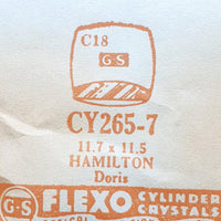 Hamilton Doris Cy265-7 Crystal di orologio per parti e riparazioni