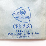 Hamilton Guinevere 81730 81740 CF312-80 Uhr Kristall für Teile & Reparaturen