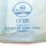 Hamilton Geraldine 818064 818364 CF328 Watch Crystal for Parts & Repair