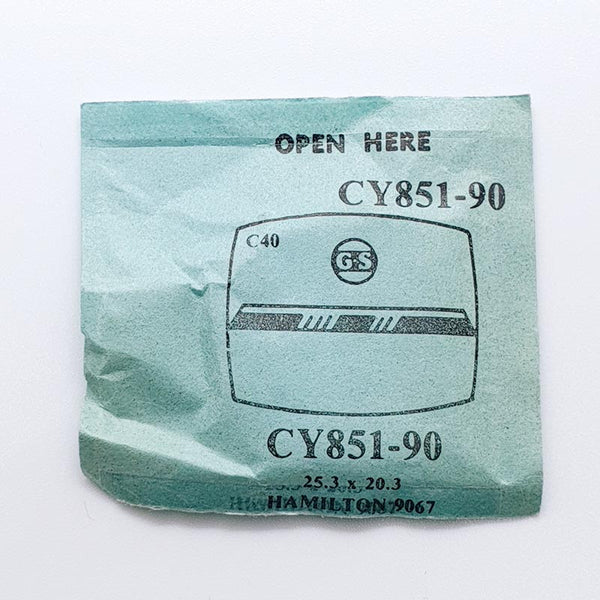 Hamilton 9067 CY851-90 montre Cristal pour les pièces et réparation