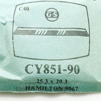 Hamilton 9067 CY851-90 Watch Crystal for Parts & Repair