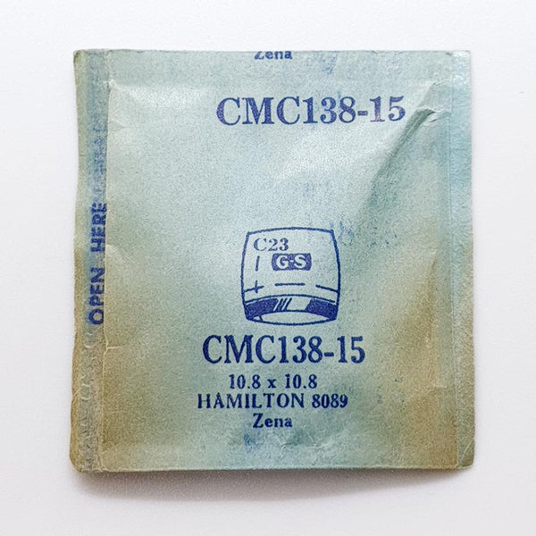 Hamilton Zena 8089 CMC138-15 Uhr Kristall für Teile & Reparaturen