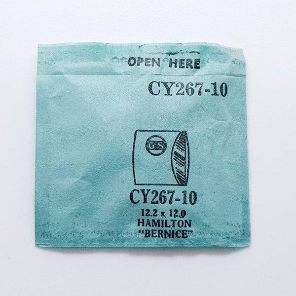 Hamilton "Bernice" Cy267-10 Crystal di orologio per parti e riparazioni