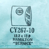 Hamilton "Bernice" Cy267-10 Crystal di orologio per parti e riparazioni