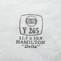 Hamilton "Della" Y265 montre Cristal pour les pièces et réparation