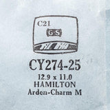 هاملتون أردون تشارم م CY274-25 ساعة Crystal لقطع الغيار والإصلاح