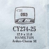 Hamilton Ardon Charm M Cy274-25 Uhr Kristall für Teile & Reparaturen