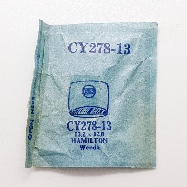 Hamilton Wenda Cy278-13 reloj Reemplazo de cristal para piezas y reparación