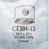 Hamilton Lonnie CT304-13 montre Remplacement des cristaux pour les pièces et la réparation