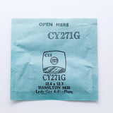 Hamilton 9035 Lady Gay A-F-Flora CY271G montre Cristal pour les pièces et réparation