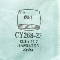 Hamilton Sydra CY268-23 reloj Reemplazo de cristal para piezas y reparación