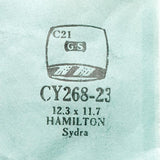 Hamilton Sydra Cy268-23 Uhr Kristallersatz für Teile und Reparaturen