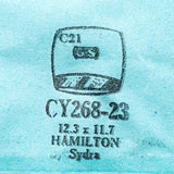 Hamilton Sydra CY268-23 Watch Crystal Replacement for Parts & Repair