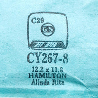 Hamilton Alinda Rita Cy267-8 Uhr Kristallersatz für Teile und Reparaturen