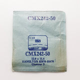 Hamilton Glamour S 82870-88470 CMX242-50 Uhr Kristall für Teile & Reparaturen